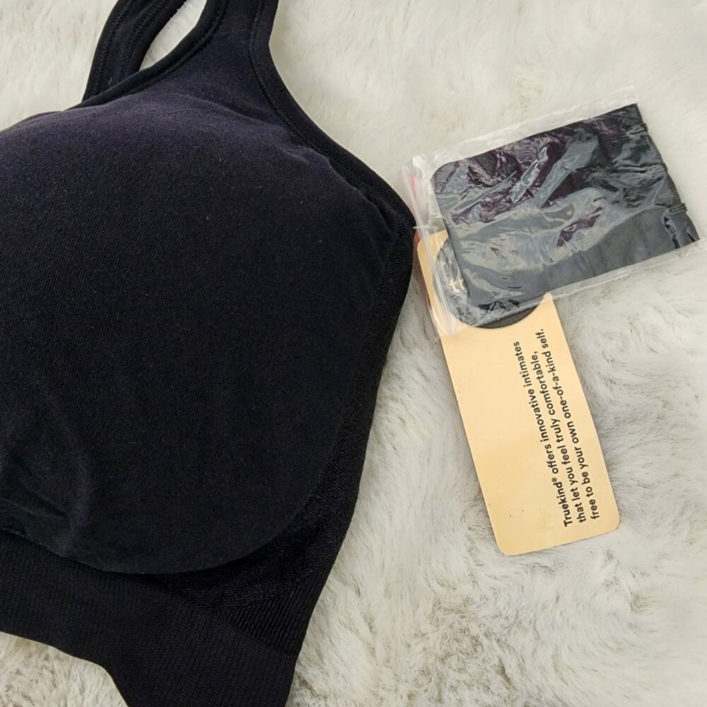 Truekind Daily Comfort Wireless Shaper Bra - Black Seamless Plus Size 3X - NEW - Picture 7 of 12